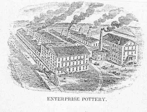 Enterprise Pottery Company Engraving