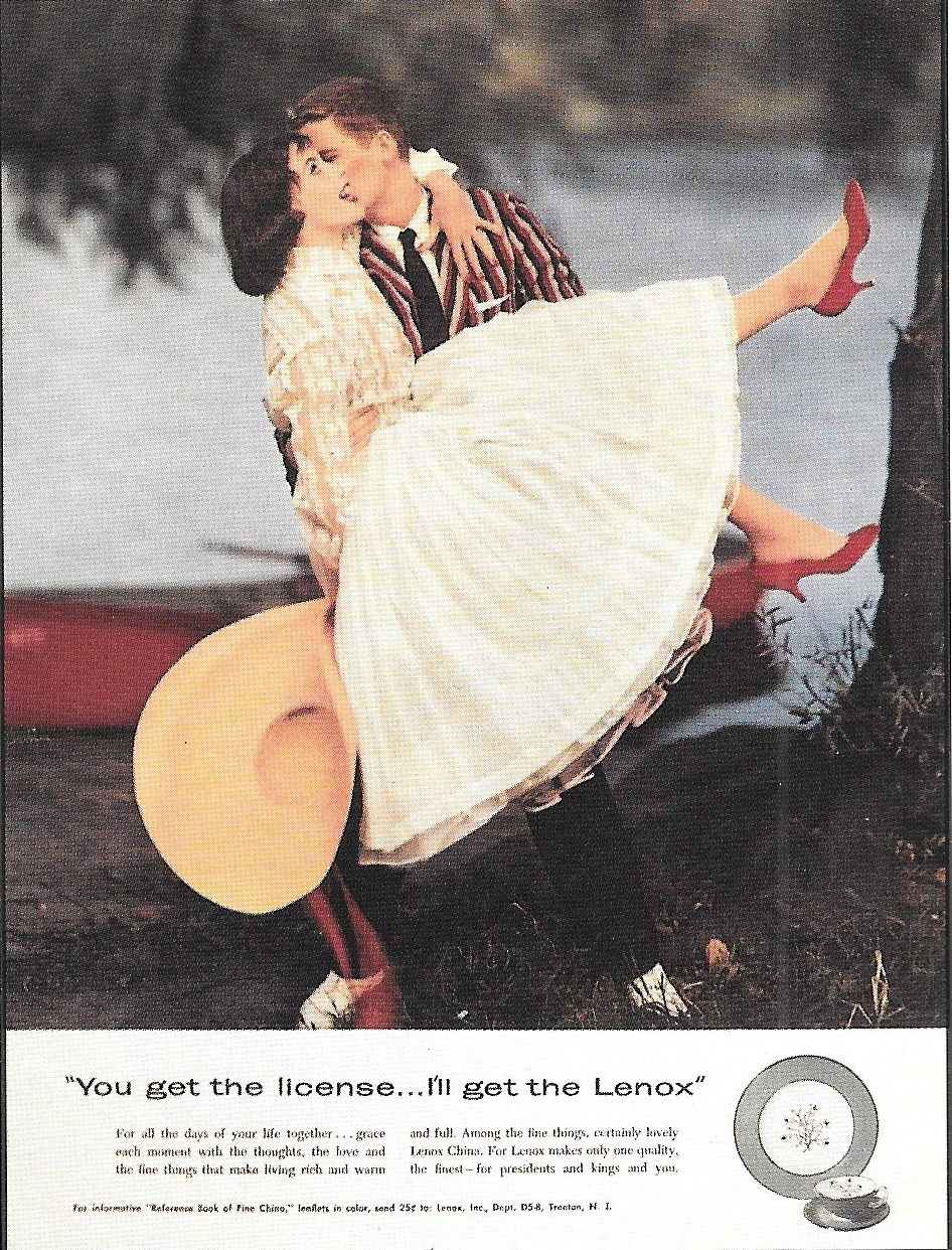 Lenox ad in Seventeen Magazine 1958