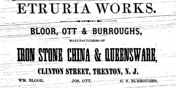 Etruria Works Advertisement
