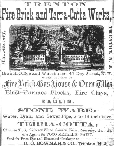 Trenton Fire Brick and Terra-Cotta Works Advertisement