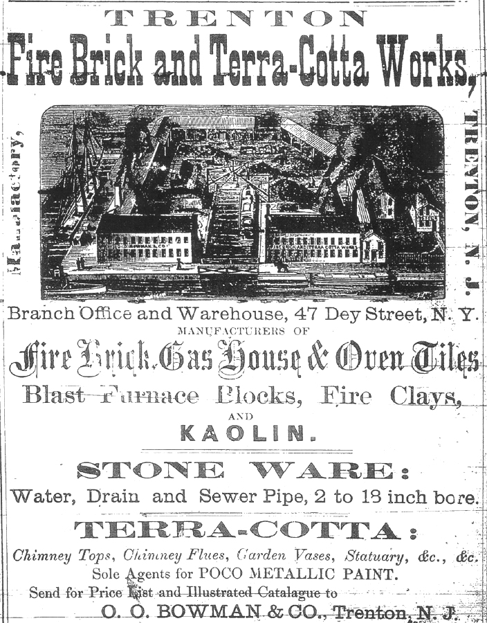 Trenton Fire Brick and Terra-Cotta Works Advertisement