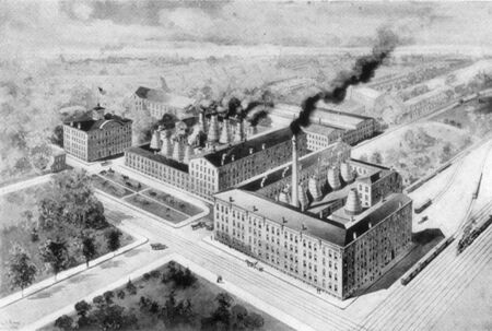 Print of 1909 Maddock Potteries from above