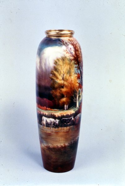 Willets Mfg Co Vase decorated by Pickard, Chicago, about 1910, NJSM 71.28