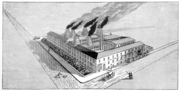 Maddock factory 1859 black and white sketch
